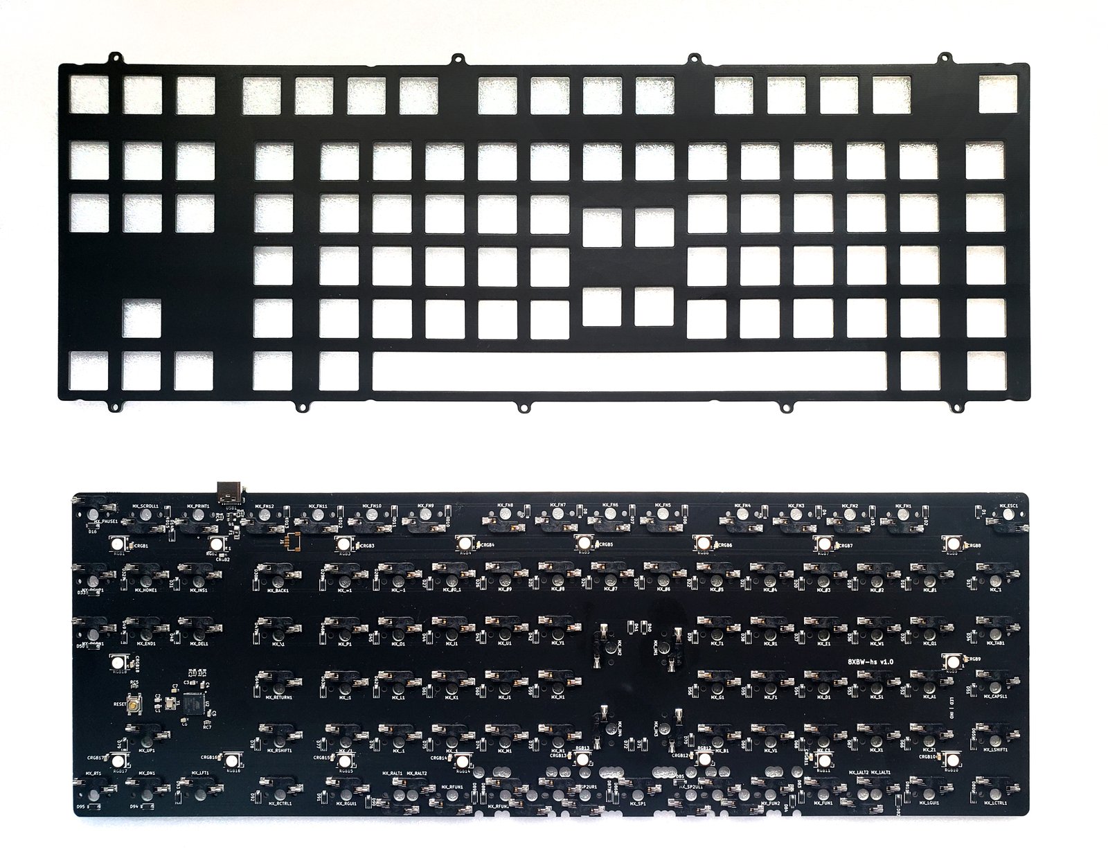 8XBW Ortho TKL PCB and Plate Combo | KRADO INDUSTRIES
